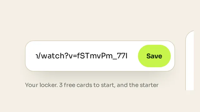 A YouTube link pasted into the capture box